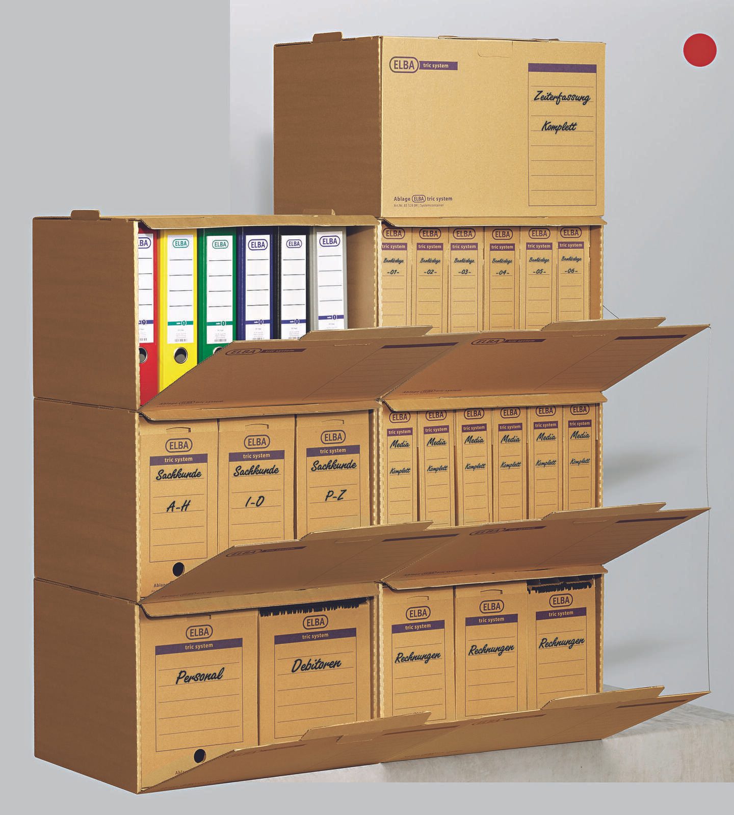 ELBA Archivcontainer für Ordner 51,0 x 36,0 x 33,0 cm