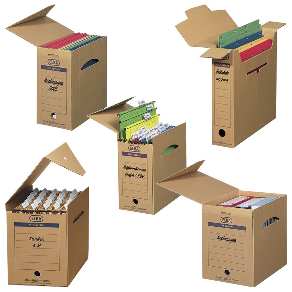ELBA Archivboxen für lose Dokumente 8,0 x 34,1 x 31,5 cm