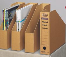 ELBA Archiv-Stehsammler tric system Wellpappe braun , DIN A4