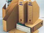 ELBA Archiv-Stehsammler tric system Wellpappe braun , DIN A4