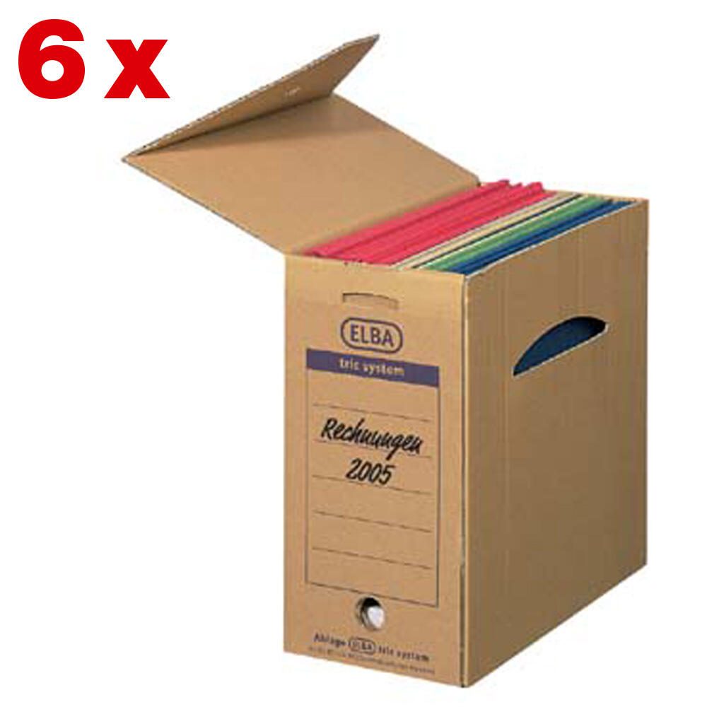 ELBA Archivboxen für lose Dokumente 16,0 x 34,1 x 31,5 cm