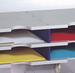 styro Styrodoc Sortierstation DIN C4 4 -Fach grau/blau