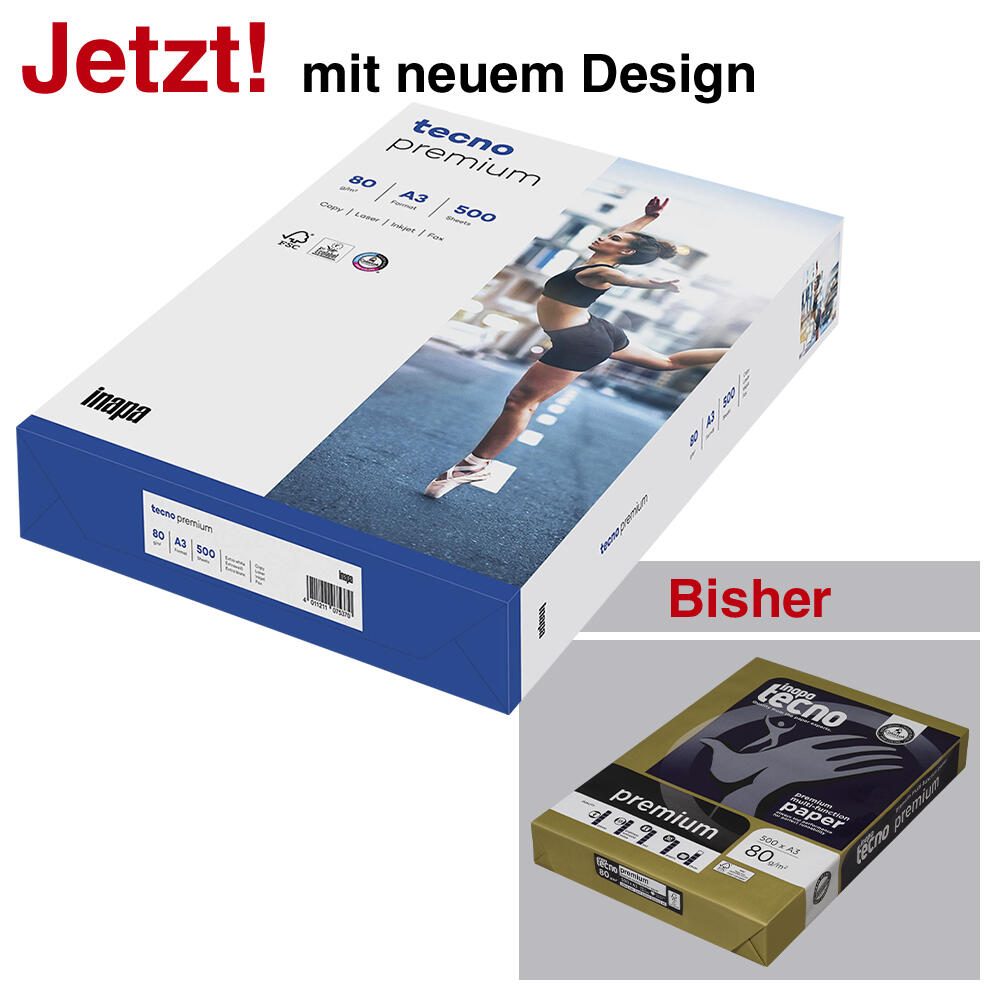 tecno Inapa tecno Kopierpapier DIN A3 80 g/m²