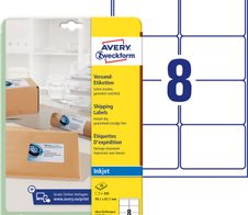 AVERY Zweckform Versandetiketten J8165-25 weiß 99,1 x 67,7 mm
