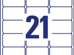 AVERY Zweckform Folien-Adressetiketten 63,5 x 38,1 mm