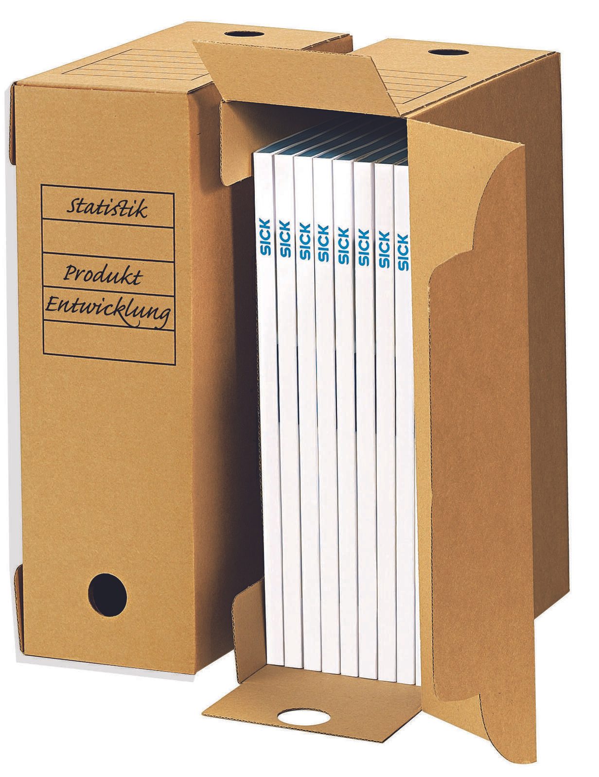 Top-Print Archivboxen für Ordner 33,5 x 11,4 x 25,3 cm