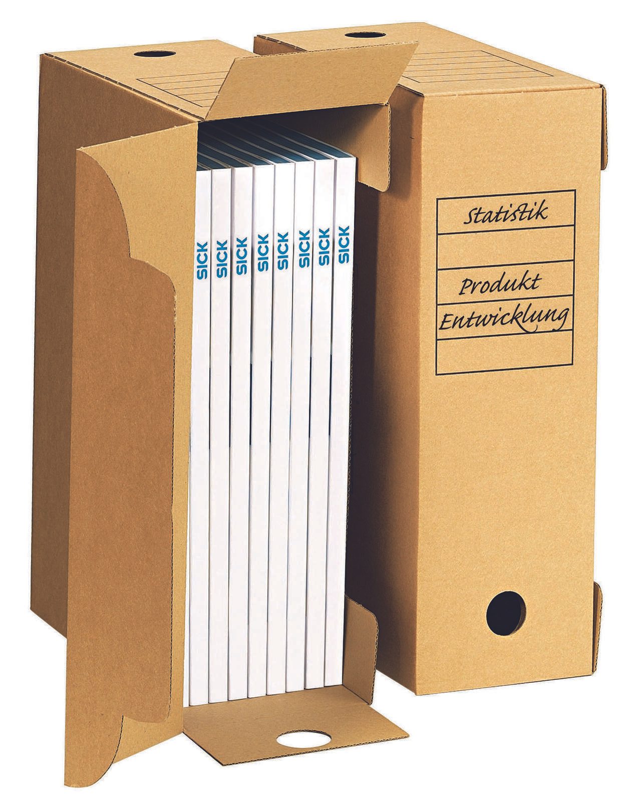 Top-Print Archivboxen für Ordner 33,5 x 11,4 x 25,3 cm