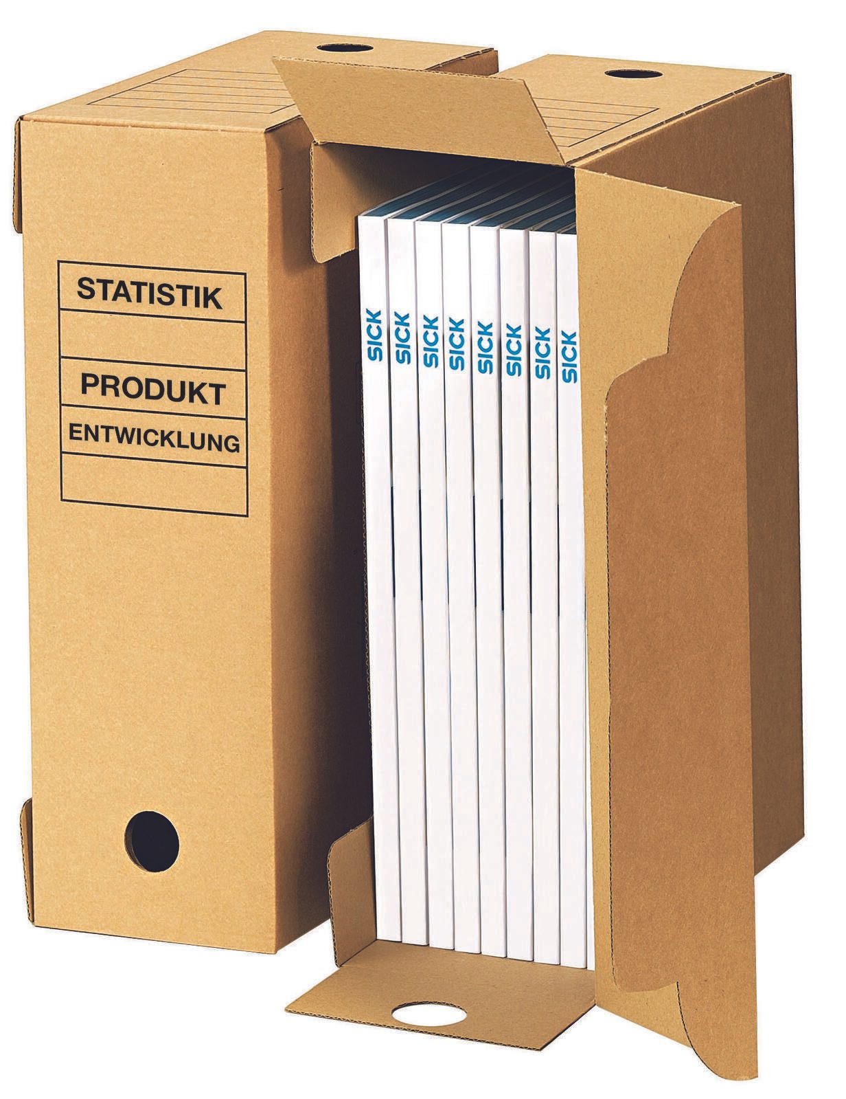 Top-Print Archivboxen für Ordner 33,5 x 11,4 x 25,3 cm