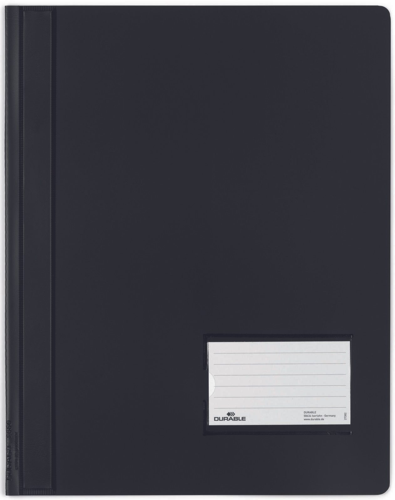 DURABLE Schnellhefter DIN A4 überbreit PVC schwarz