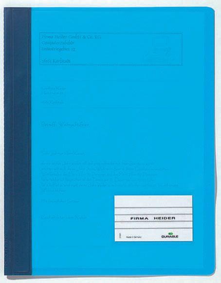 DURABLE Schnellhefter DIN A4 überbreit PVC schwarz