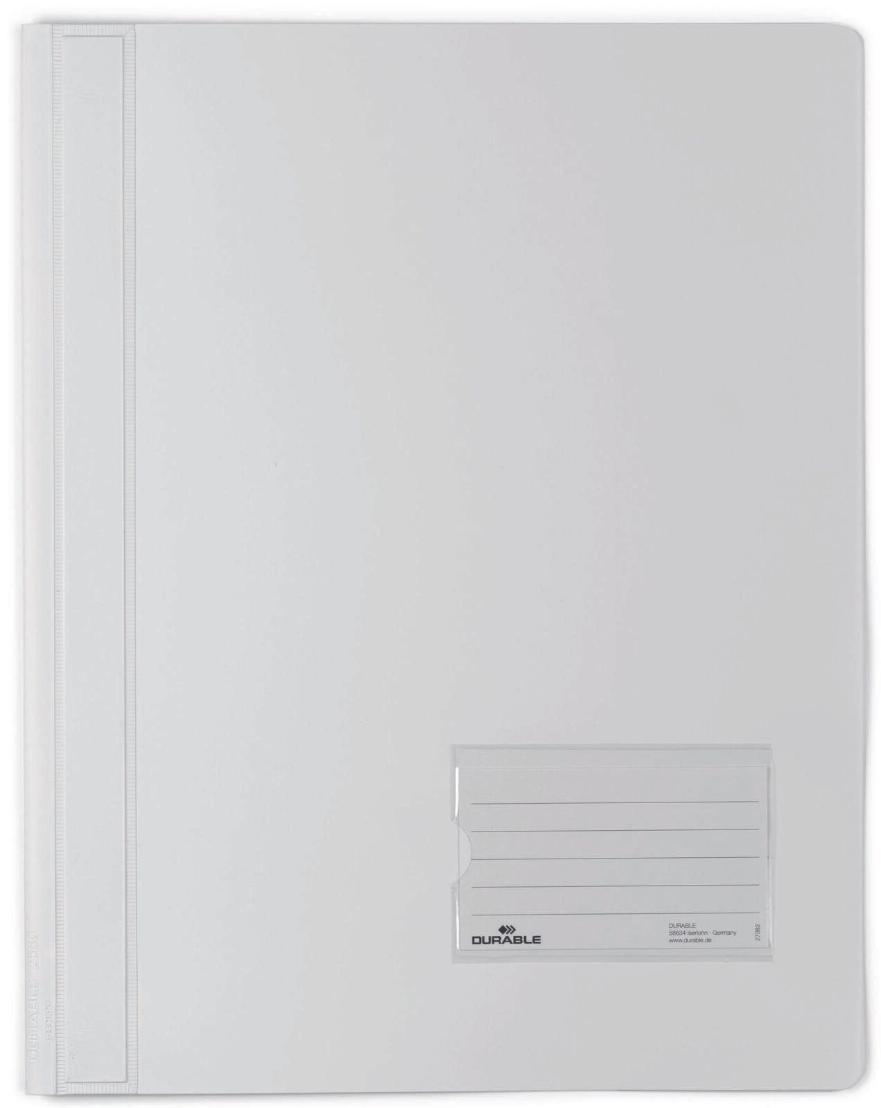 DURABLE Schnellhefter DIN A4 überbreit PVC weiß