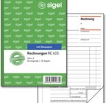 SIGEL Formularbuch Rechnung DIN A6 2x 50 Seiten