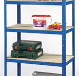 SZ Metall Lagerregale Steckregal blau 90,0 x 45,0 x 180,0 cm Blau