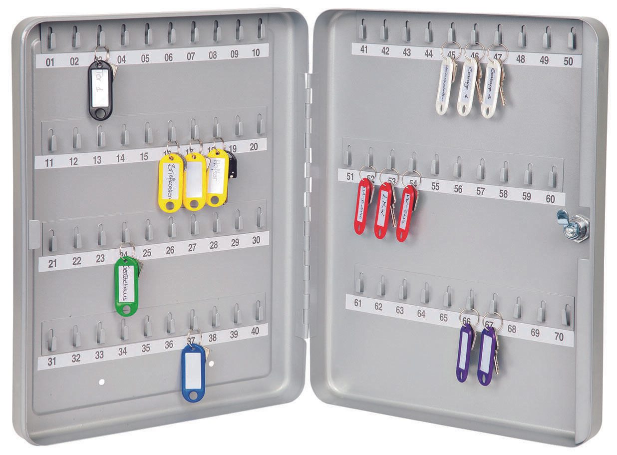 WEDO Schlüsselkasten   mit 70 Sicherheitsschloss silber