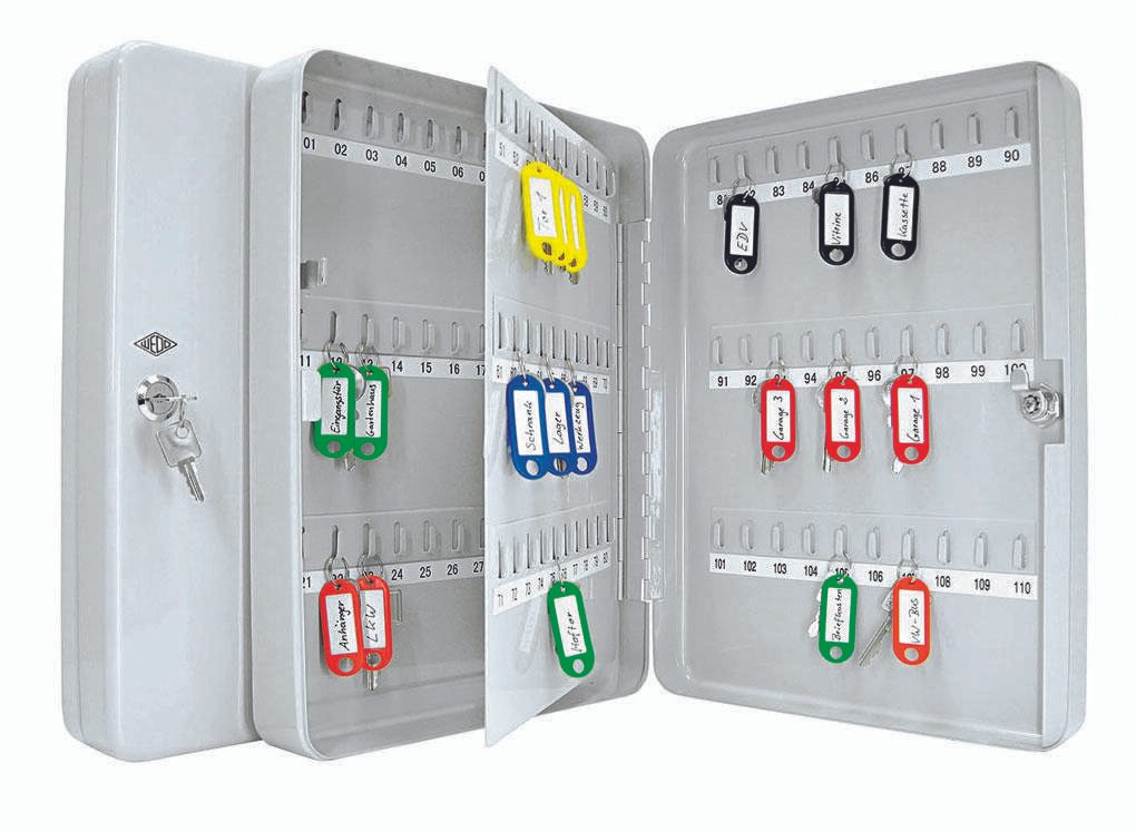 WEDO Schlüsselkasten   mit 110 Sicherheitsschloss lichtgrau