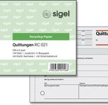 SIGEL Formularbuch Quittung, MwSt. separat ausgewiesen DIN A6 quer 1x 100 Seiten