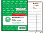 SIGEL Formularbuch Rechnung mit fortlaufenden Nummern DIN A6 2x 50 Seiten