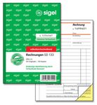 SIGEL Formularbuch Rechnung mit fortlaufenden Nummern DIN A6 2x 50 Seiten