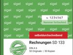 SIGEL Formularbuch Rechnung mit fortlaufenden Nummern DIN A6 2x 50 Seiten