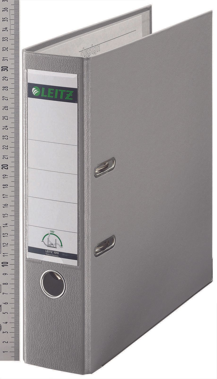 LEITZ Ordner Rückenbreite 8 cm DIN A4 Kunststoff grau