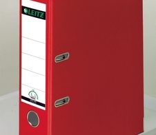 LEITZ Ordner Rückenbreite 8 cm DIN A4 Kunststoff rot