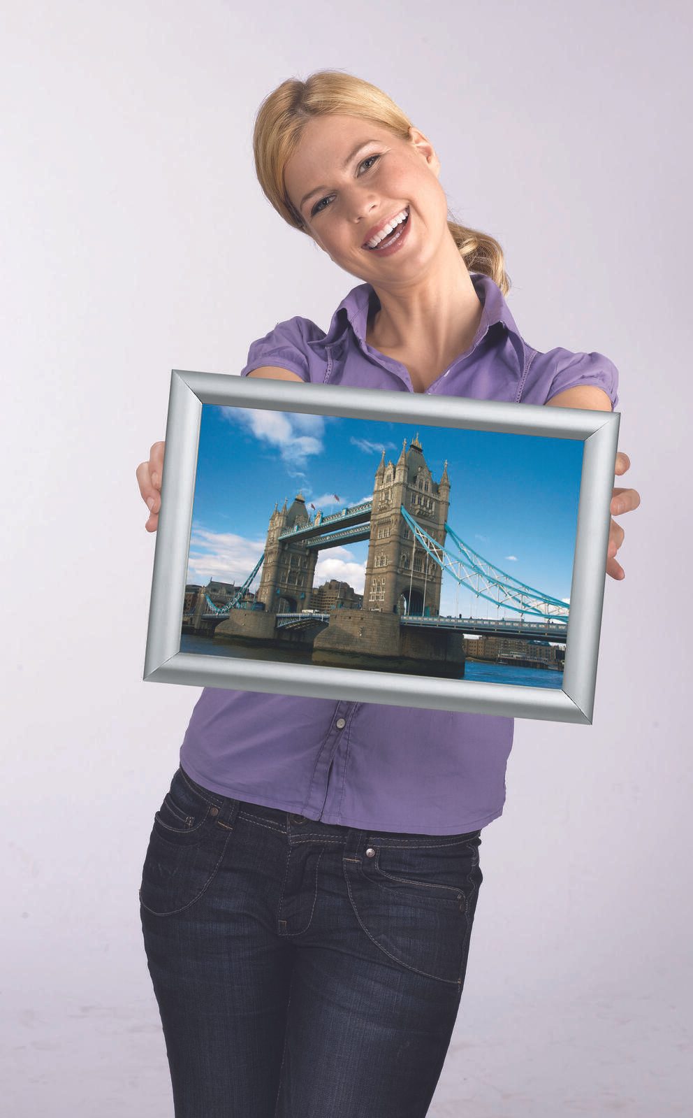Showdown® Displays Klapprahmen 24,1 x 32,8 cm silber