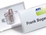 DURABLE Click Fold Namensschilder transparent 7.5 cm x 4 cm