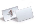 DURABLE Click Fold Namensschilder transparent 9 cm x 5.4 cm