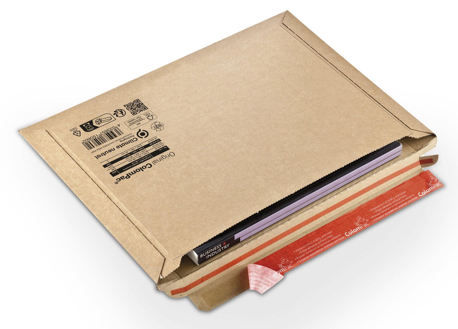 ColomPac® Kartonversandtaschen für DIN B5+ braun