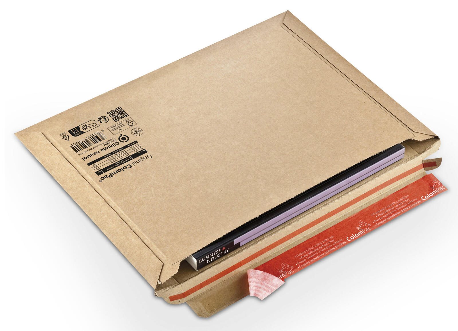 ColomPac® Kartonversandtaschen für DIN B5+ braun