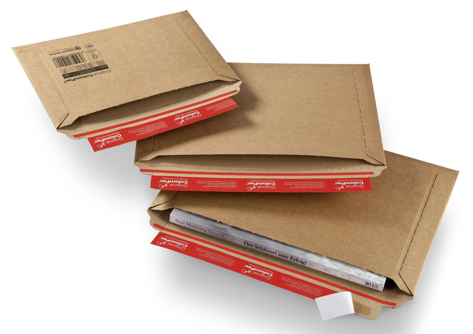 ColomPac® Kartonversandtaschen für DIN B5+ braun