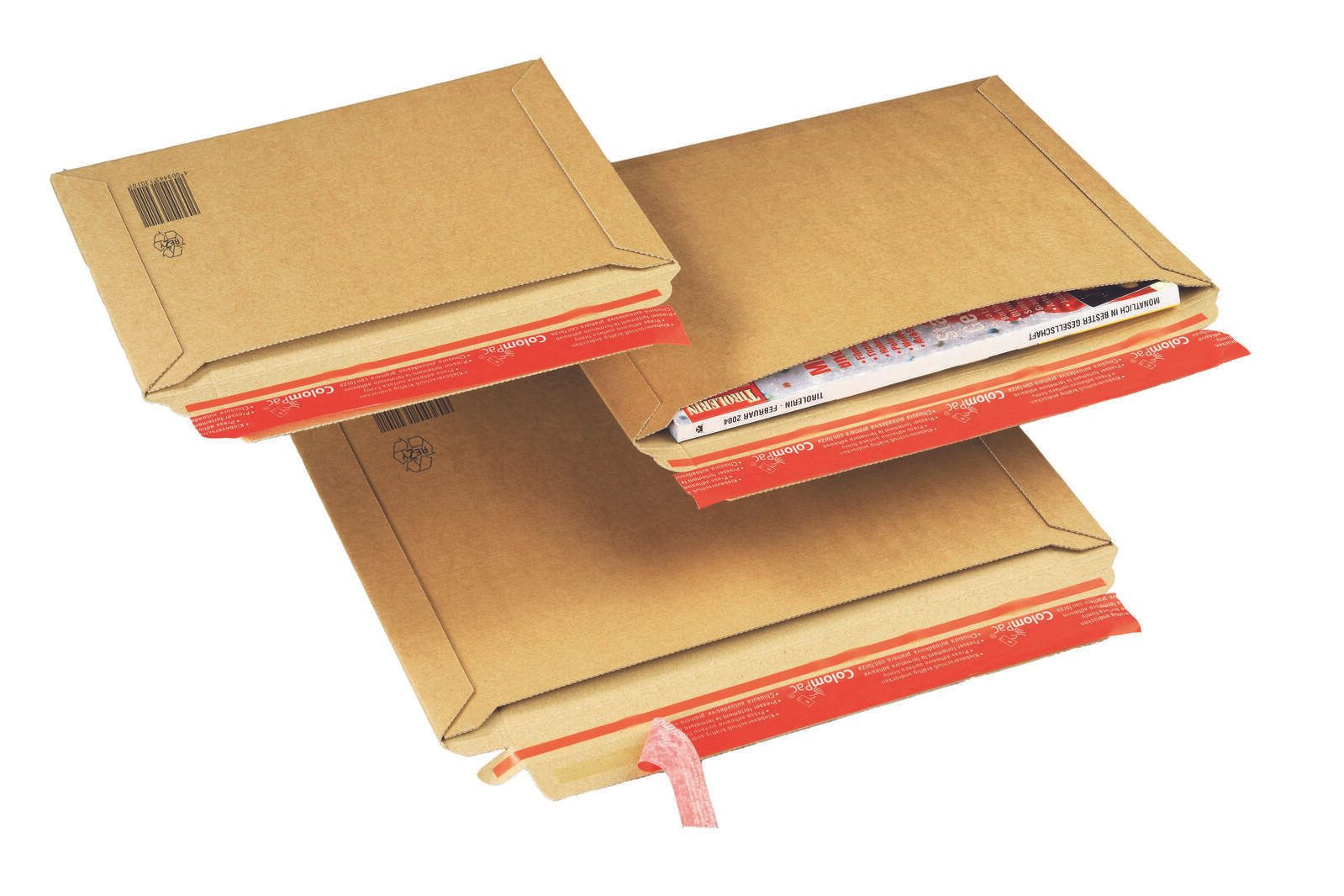 ColomPac® Kartonversandtaschen für DIN B4 braun