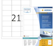 HERMA SPECIAL Adressetiketten weiß 63,5 x 38,1 mm