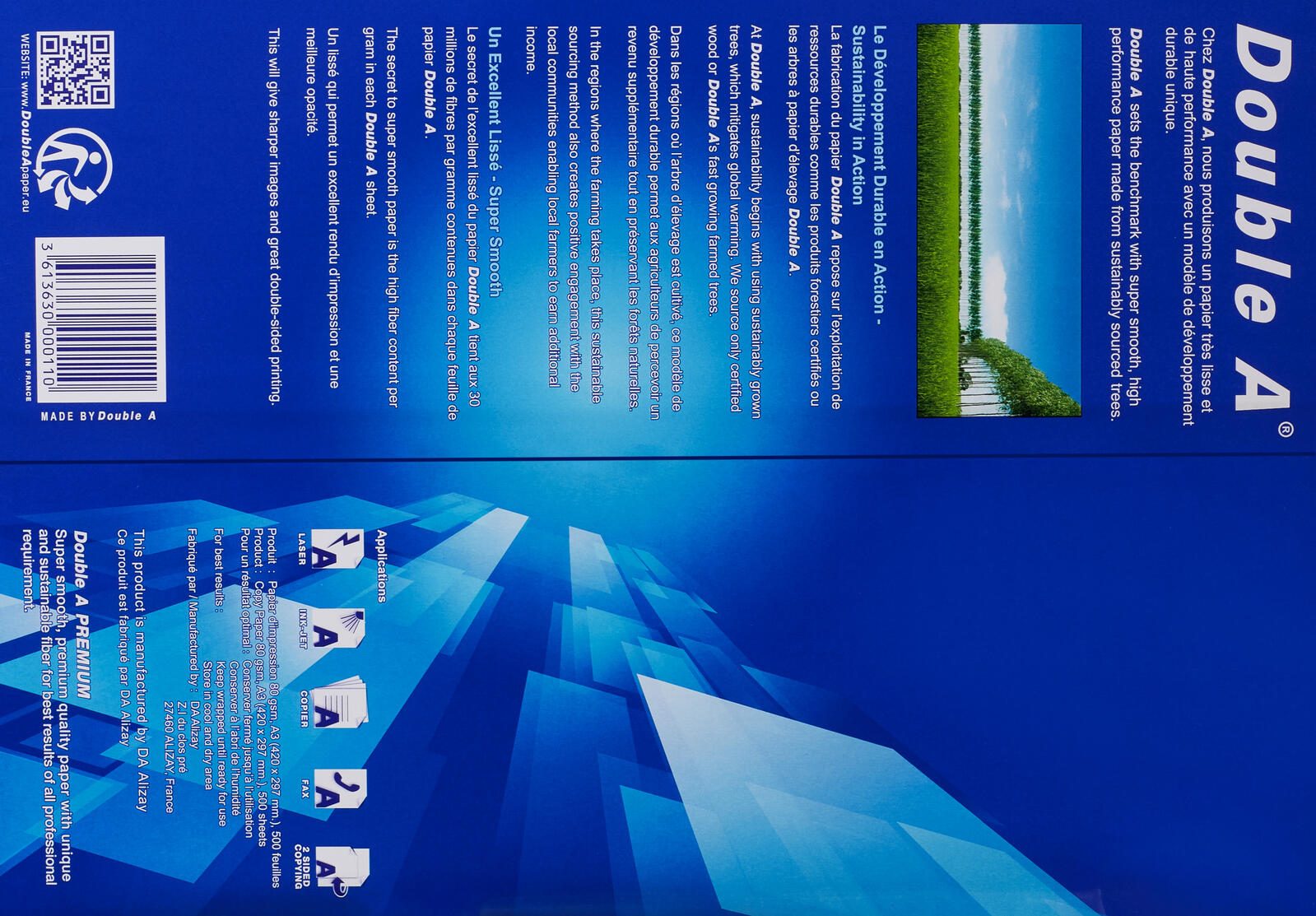 Double A Kopierpapier DIN A3 80 g/m²