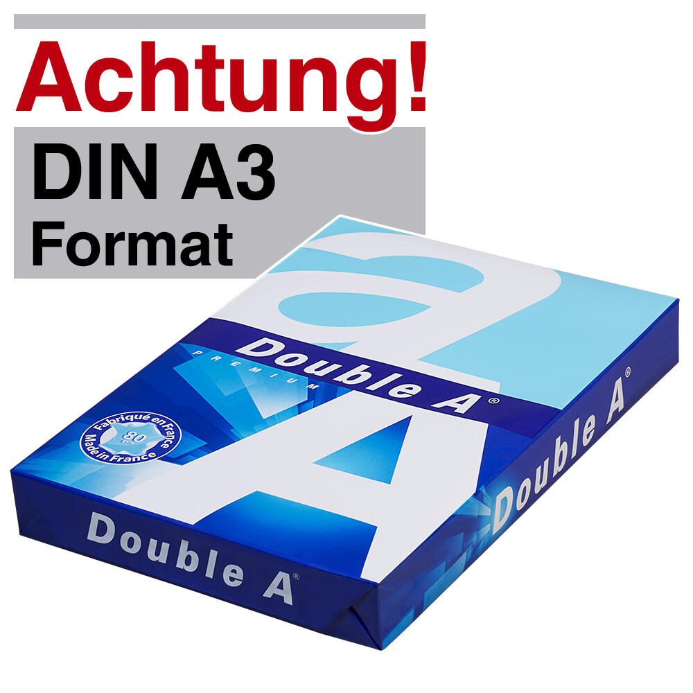 Double A Kopierpapier DIN A3 80 g/m²