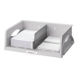 LEITZ Briefablage Sorty A4 quer DIN A4 grau