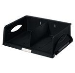 LEITZ Briefablage Sorty A4 quer DIN A4 schwarz