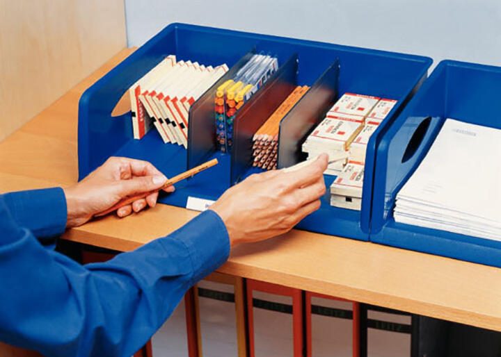 LEITZ Briefablage Sorty A4 quer DIN A4 schwarz