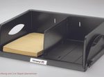 LEITZ Briefablage Sorty A4 quer DIN A4 schwarz