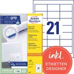 AVERY Zweckform Etiketten 3670 weiß 64,0 x 36,0 mm
