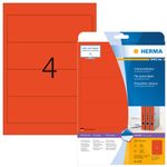 HERMA Ordneretiketten 61,0 x 192,0 mm rot