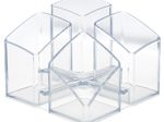 HAN SCALA Stiftehalter 12,5 x 12,5 x 10,0 cm transparent