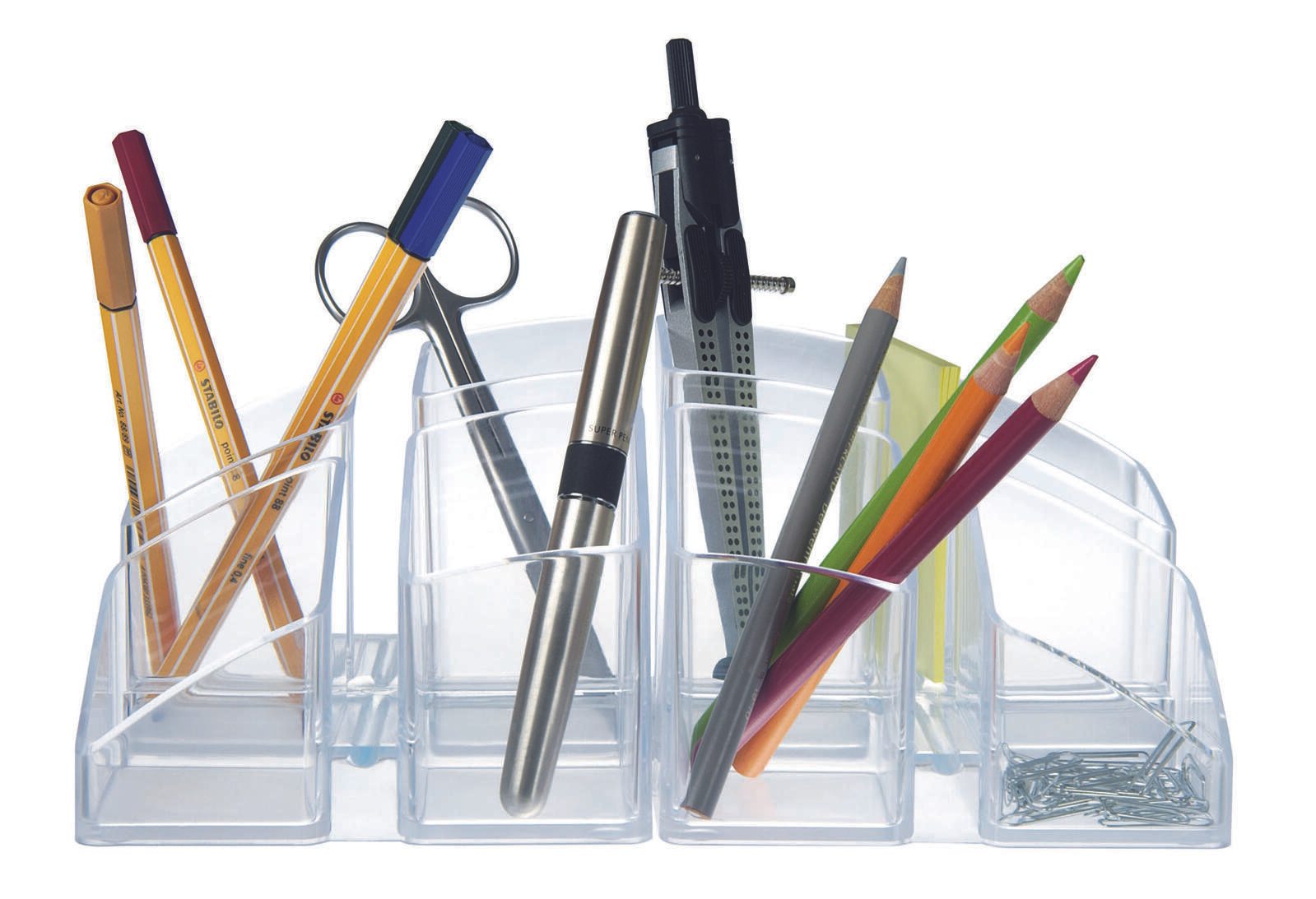 HAN SCALA Stiftehalter 12,5 x 12,5 x 10,0 cm transparent