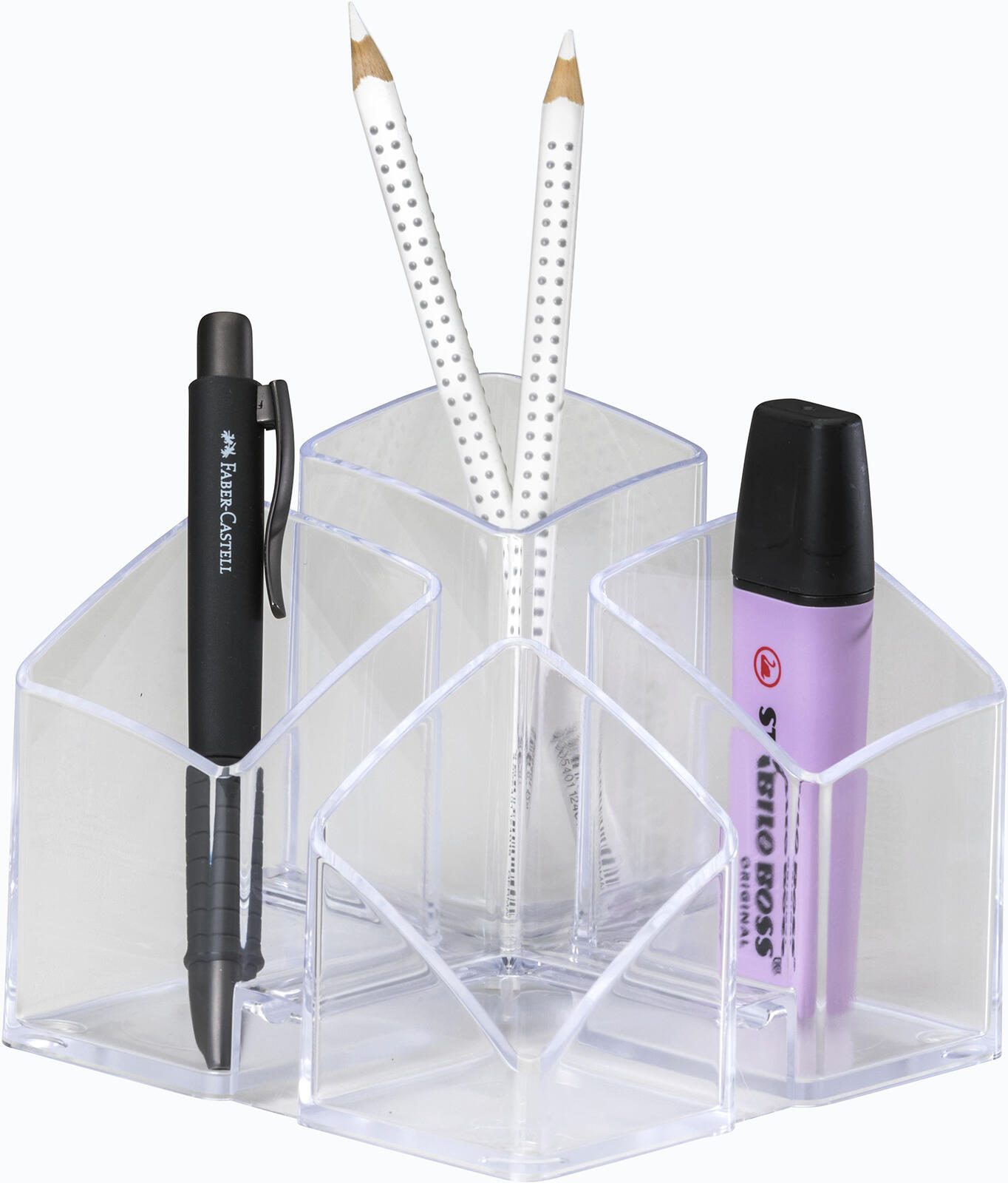 HAN SCALA Stiftehalter 12,5 x 12,5 x 10,0 cm transparent
