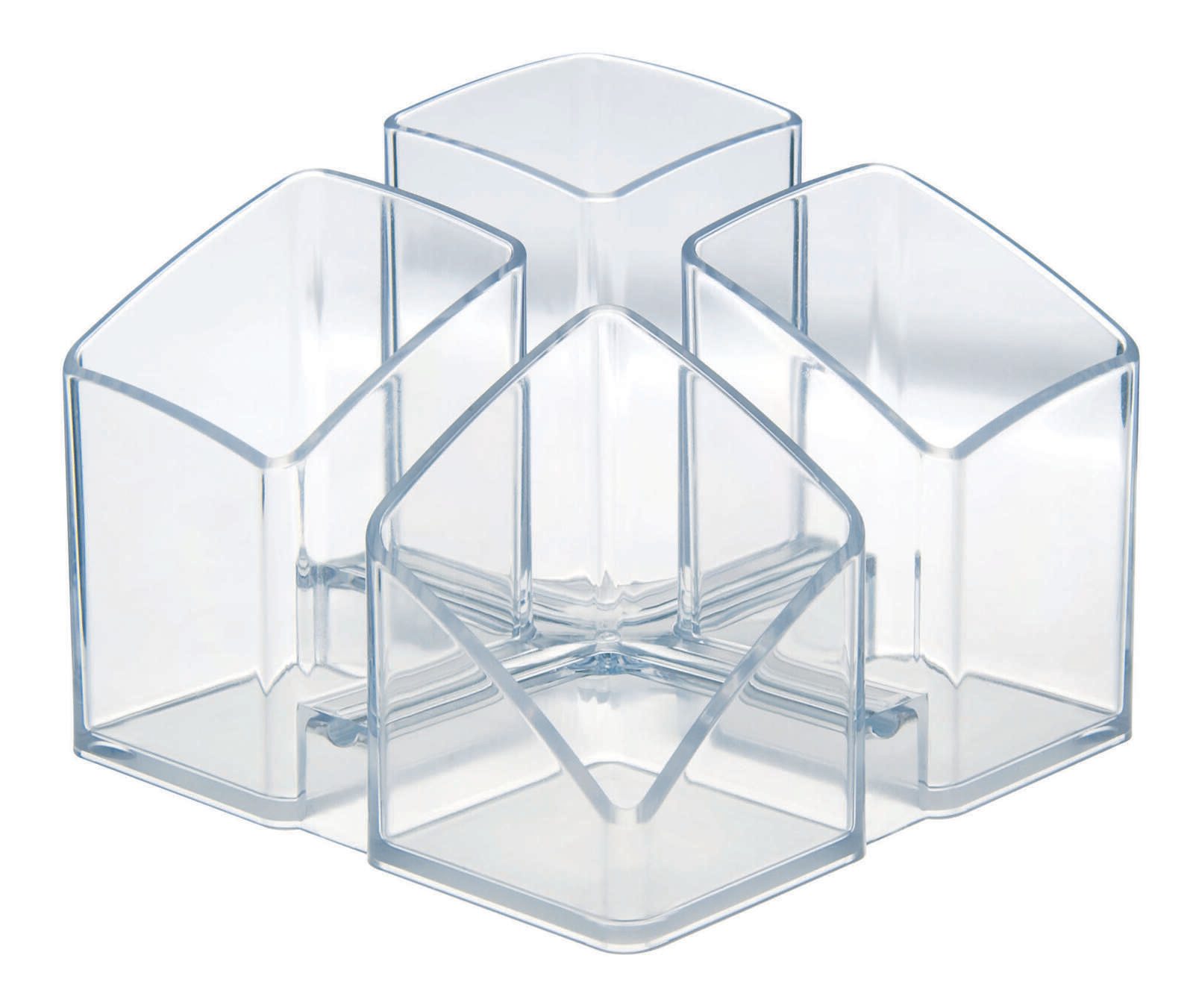 HAN SCALA Stiftehalter 12,5 x 12,5 x 10,0 cm transparent