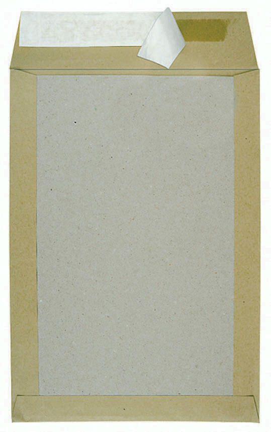 MAILmedia Papprückwandtaschen DIN B4 braun