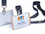 DURABLE Click Fold Namensschilder transparent 9 cm x 5.4 cm