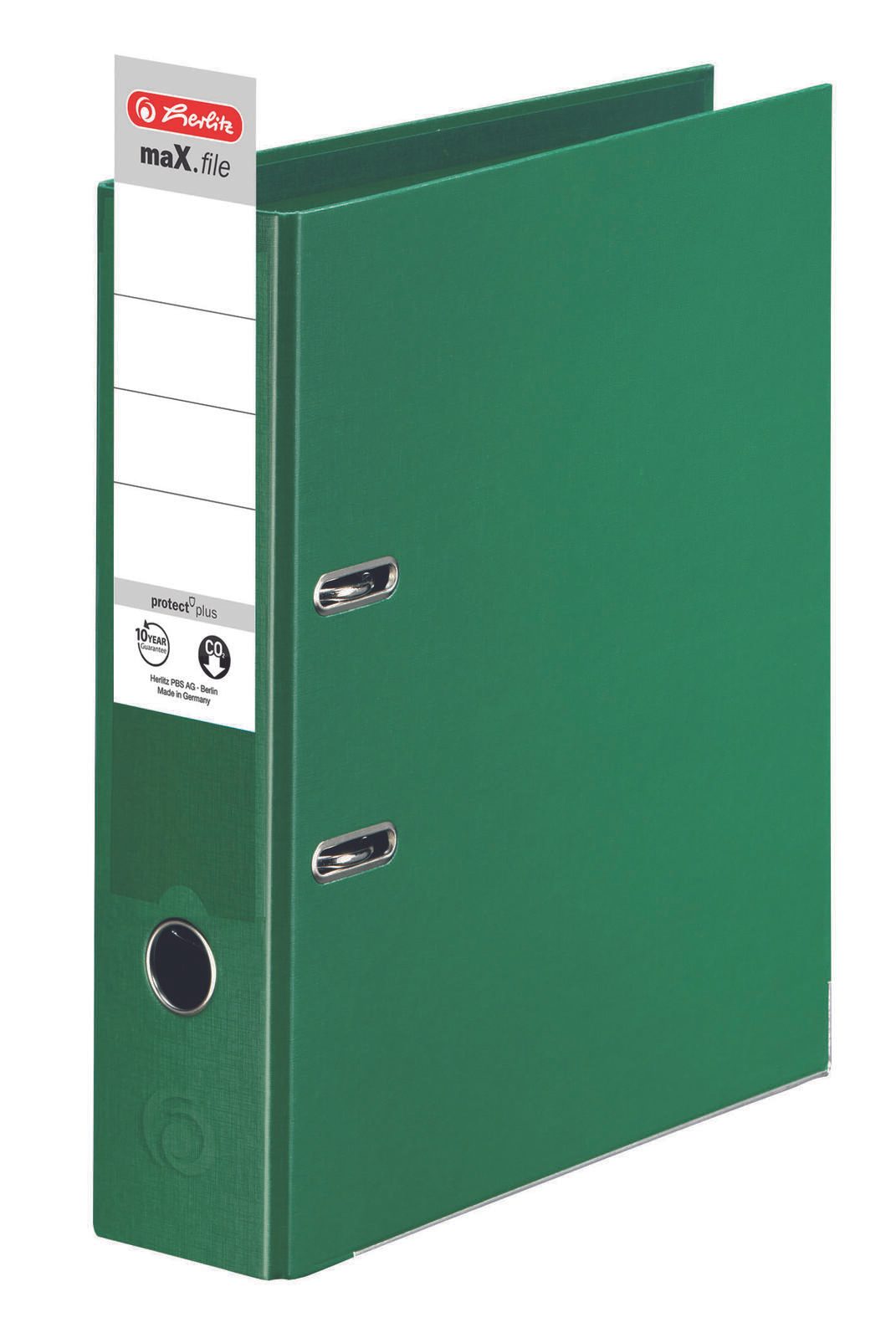 herlitz Ordner Rückenbreite 8 cm DIN A4 Kunststoff grün