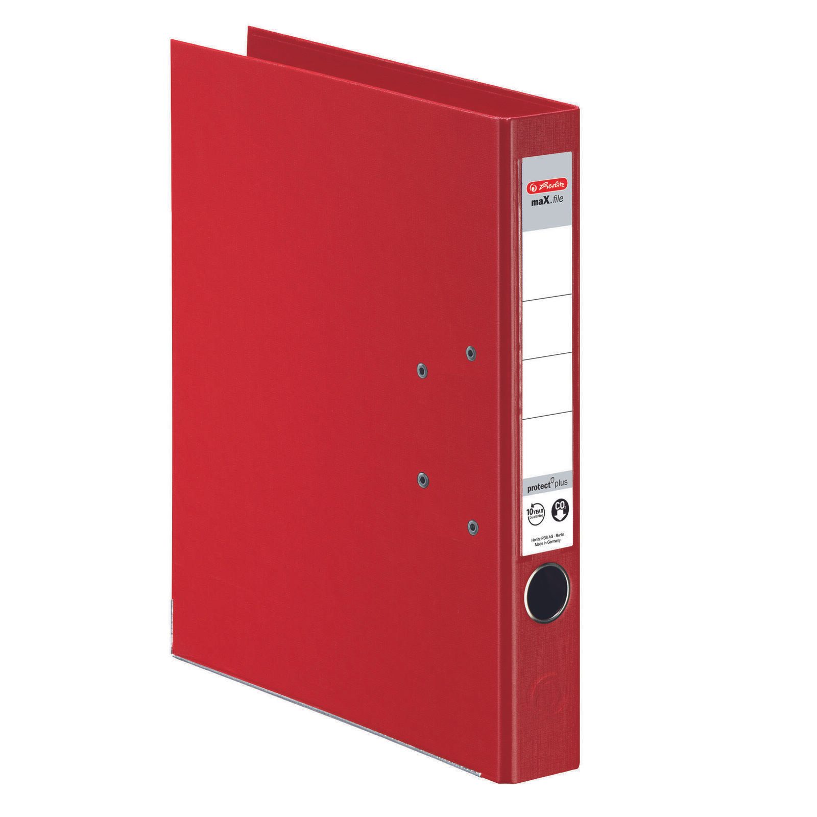 herlitz Ordner Rückenbreite 5 cm DIN A4 Kunststoff rot