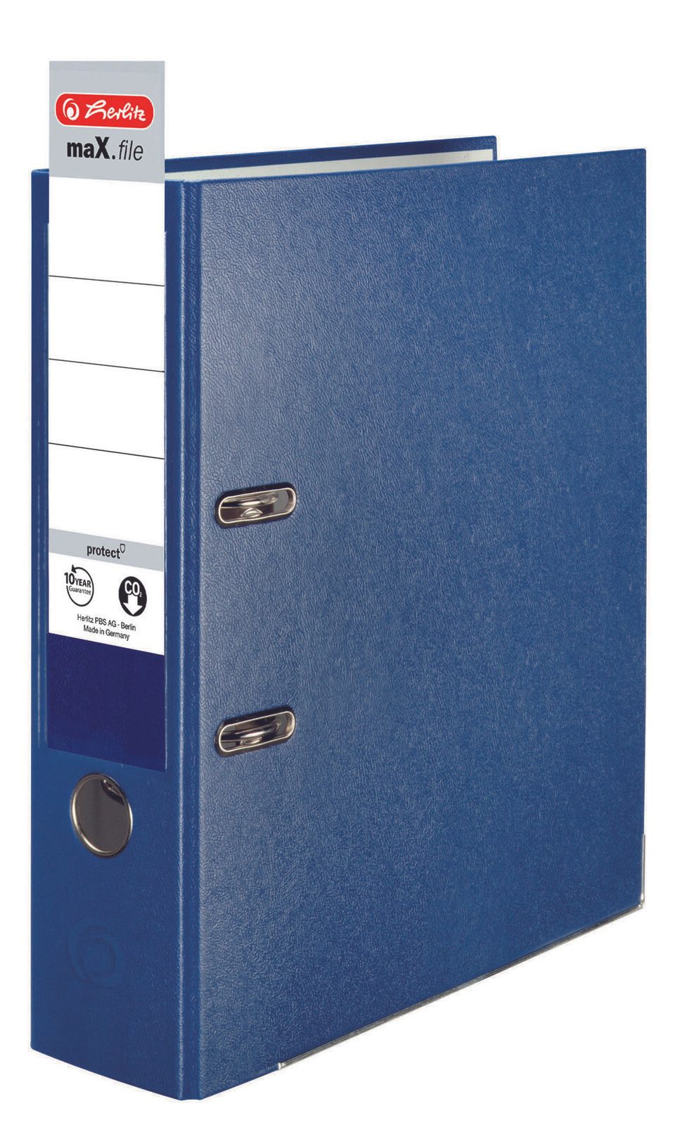 herlitz Ordner Rückenbreite 8 cm DIN A4 Kunststoff blau